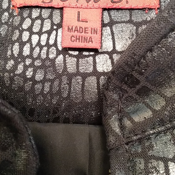 Croc Embossed Moto Jacket - Picture 6 of 14